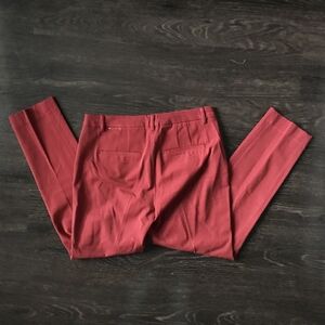 White House Black Market The Slim Red Tailored Chinos